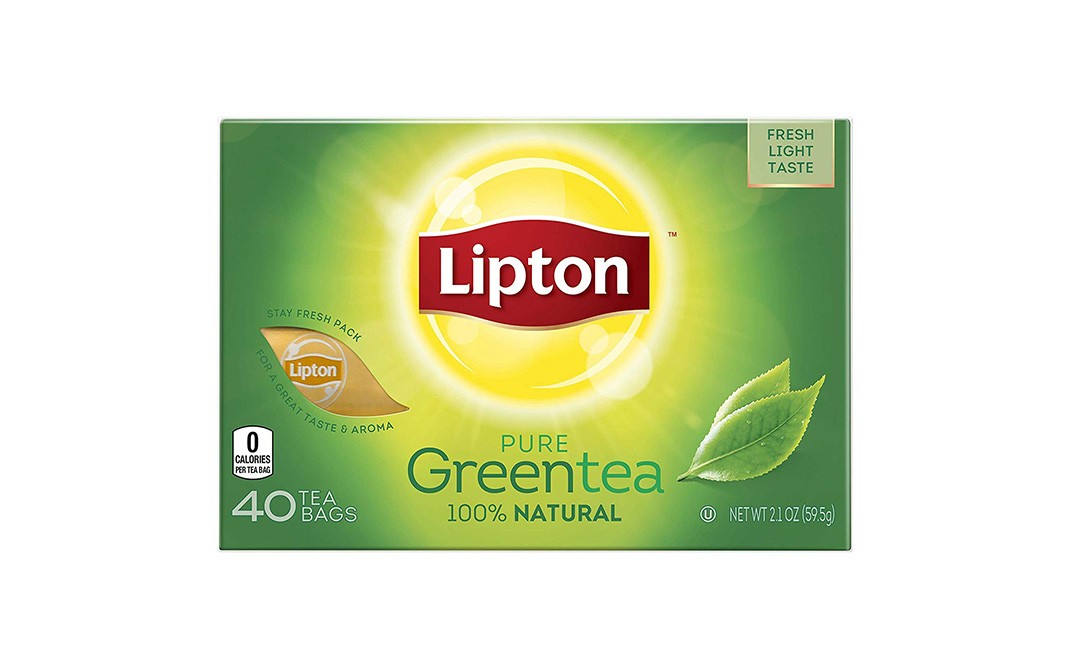 Lipton Pure Green Tea, 100 Natural Box 40 pcs Reviews Nutrition